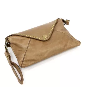   VS 050 bézs női bőr kézitáska, oldaltáska 28 x 19 x 6 cm