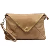 VS 050 bézs női bőr kézitáska, oldaltáska 28 x 19 x 6 cm