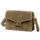 Luka 25-005 taupe női velúr bőr oldaltáska 21 x 15 x 7 cm