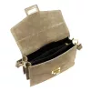Luka 25-005 taupe női velúr bőr oldaltáska 21 x 15 x 7 cm