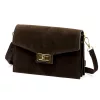 Luka 25-005 barna női bőr válltáska 21 x 15 x 7 cm
