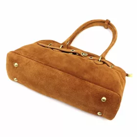 Luka 24-074 barna női bőr válltáska 38 x 24 x 12 cm