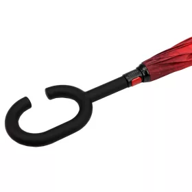 Yili 6802 piros virág mintás női esernyő 80 x 100 cm