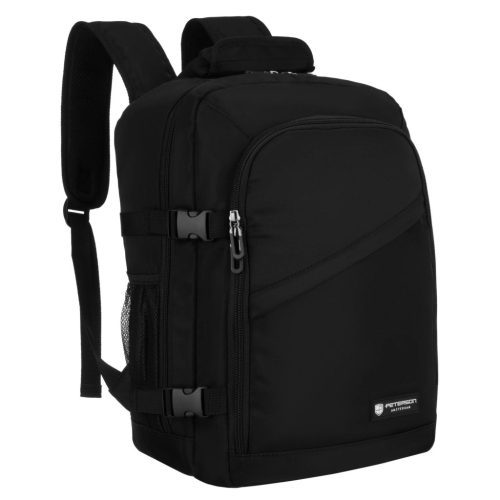 Peterson PTN KRUK-J fekete hátizsák - WizzAir, Ryanair kézipoggyász 40 X 25 X 20 Cm