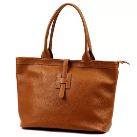   Luka 25-007 konyak női bőr válltáska, oldaltáska 36 x 29 x 14 cm