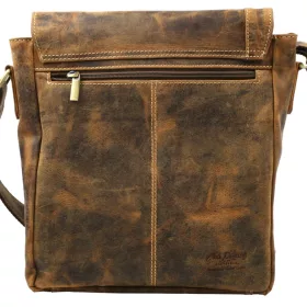 Peterson PTN EASTON-TMH 4879 barna férfi bőr oldaltáska 25 x 27 x 7.5 cm