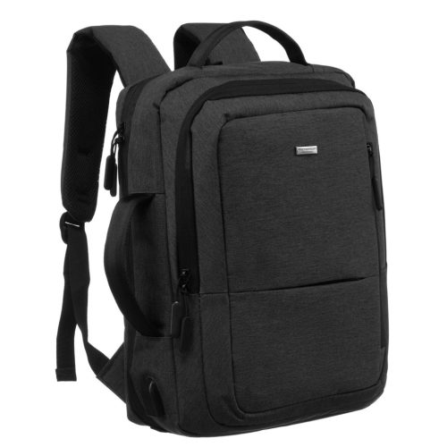 Peterson PTN 77706 szürke hátizsák, laptop-és tablet tartóval 30 x 40 x 11 cm
