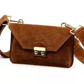   Luka 24-077 konyak női bőr válltáska, oldaltáska 20 x 12.5 x 5 cm