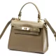 Luka 19-17 MN DOLLARO taupe női bőr kézitáska 23 x 19 x 12.5 cm