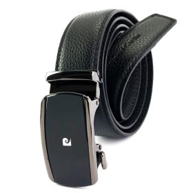   Pierre Cardin 650 HY09 automata csatos férfi bőr öv, alkalmi öv 125 x 3.5 cm