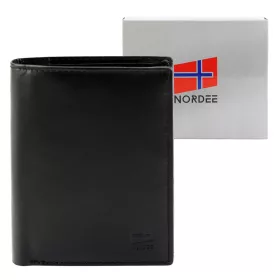 Nordee SLANGE N4 fekete férfi bőr pénztárca