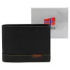 Nordee HJORT N992 fekete férfi bőr pénztárca 12.5 x 9.5 x 3 cm