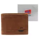 Nordee HJORT N992 konyak férfi bőr pénztárca 12.5 x 9.5 x 3 cm