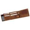Nordee HJORT N992 konyak férfi bőr pénztárca 12.5 x 9.5 x 3 cm