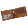 Nordee HJORT N992 konyak férfi bőr pénztárca 12.5 x 9.5 x 3 cm
