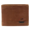 Nordee HJORT N992 konyak férfi bőr pénztárca 12.5 x 9.5 x 3 cm