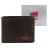 Nordee HJORT N992 barna férfi bőr pénztárca 12.5 x 9.5 x 3 cm