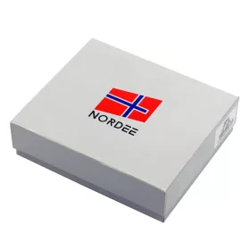   Nordee HJORT N992L barna férfi bőr pénztárca 13 x 9.5 x 3 cm