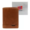 Nordee HJORT N4 konyak férfi bőr pénztárca 9.5 x 12.5 x 3 cm