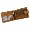 Nordee L895 MOTOSKULL barna férfi bőr pénztárca 12.5 x 9.8 x 2.5 cm