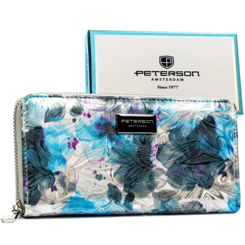 Peterson PTN PX25-NPK kék női pénztárca 19 x 9.5 x 2.5 cm