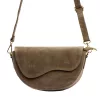 Luka 25-004 taupe női bőr válltáska 27 x 16 x 9 cm