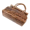 Luka 20-054 MN konyak női bőr válltáska, oldaltáska 36 x 26 x 14 cm