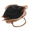 Luka 20-054 MN konyak női bőr válltáska, oldaltáska 36 x 26 x 14 cm
