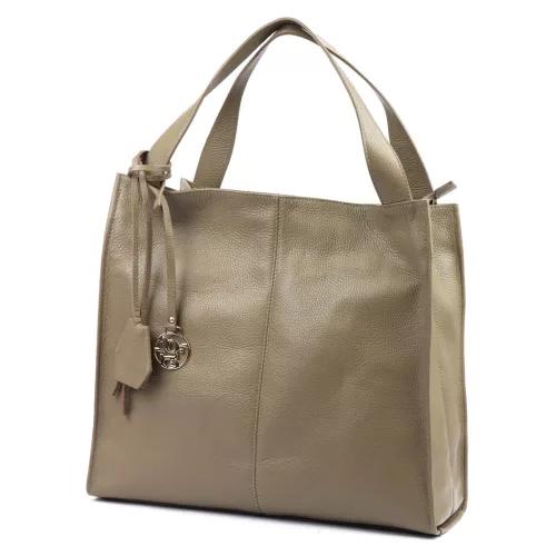 Gregorio 1725 DOLLARO taupe női bőr válltáska, shopper  39 x 38 x 14 cm