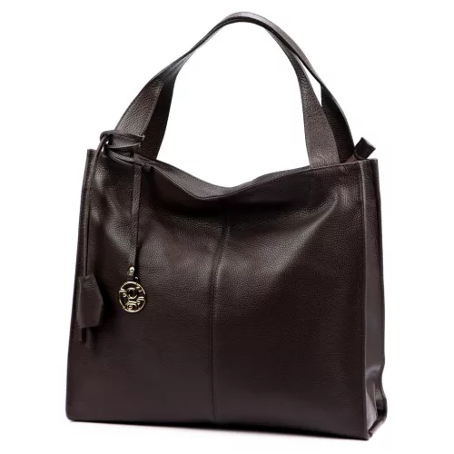 Gregorio 1725 DOLLARO női barna bőr válltáska, shoppertáska 39 x 38 x 14 cm