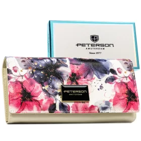   Peterson PTN PX24-PF1 színes virágmintás női pénztárca 19 x 10 x 3.5 cm