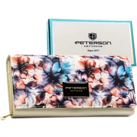   Peterson PTN PX20-PF2 színes virágmintás női pénztárca 19.5 x 10 x 2.8 cm