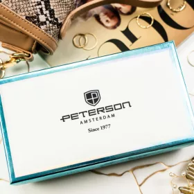   Peterson PTN PX20-PF2 színes virágmintás női pénztárca 19.5 x 10 x 2.8 cm