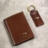 Peterson PTN SET3-N78L-VT BROWN barna férfi bőr pénztárca ajándék szett
