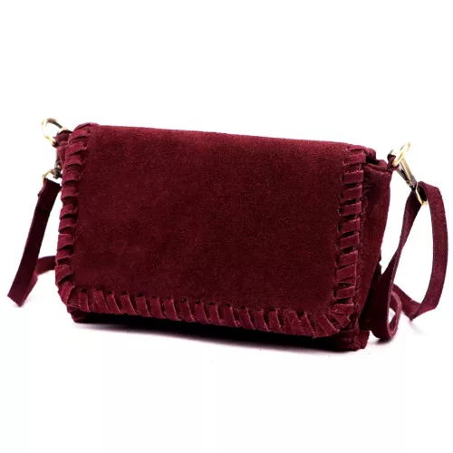 Luka 25-028 bordó női bőr válltáska 22 x 13 x 6 cm