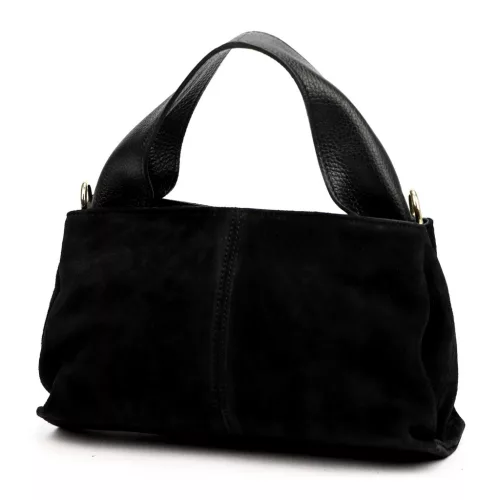 Luka 24-061 fekete női bőr kézitáska, válltáska 26 x 16 x 12 cm