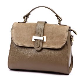   Luka 25-035 taupe női bőr kézitáska, válltáska 24.5 x 19 x 10 cm