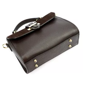   Luka 25-035 barna női bőr kézitáska, válltáska 24.5 x 19 x 10 cm