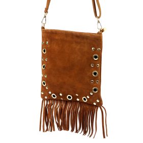   Luka 25-037 konyak női bőr válltáska, mobiltartó 22 x 24 x 4 cm