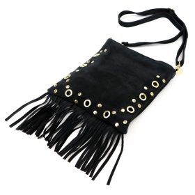   Luka 25-037 fekete női bőr válltáska, mobiltartó 22 x 24 x 4 cm