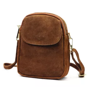 Luka 25-038 konyak női bőr válltáska 15 x 20 x 7 cm