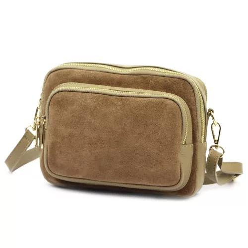 Luka 25-010 mogyoró női bőr válltáska 24 x 16 x 11 cm