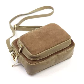 Luka 25-010 mogyoró női bőr válltáska 24 x 16 x 11 cm