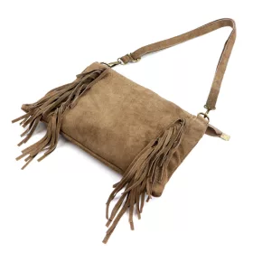 Luka 25-021 taupe női bőr válltáska 31 x 21 x 5 cm