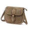 Luka 25-020 drapp női bőr válltáska 21.5 x 16 x 7 cm