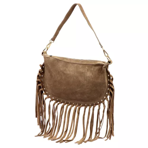 Luka 25-015 homokszínű női bőr kézitáska, válltáska 34 x 21 x 5 cm