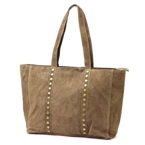 Luka 25-016 mogyoró színű női bőr válltáska 47 x 28 x 13 cm