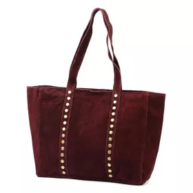 Luka 25-016 bordó női bőr válltáska 47 x 28 x 13 cm