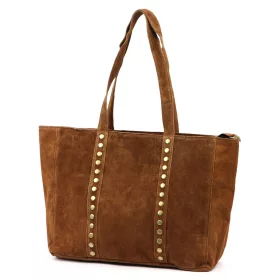Luka 25-016 konyak női bőr válltáska 47 x 28 x 13 cm
