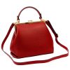 Luka 24-024 DOLLARO piros női bőr kézitáska 27 x 23 x 11 cm